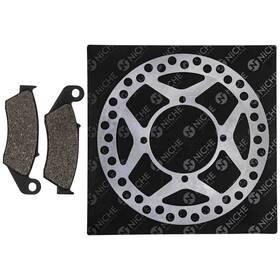 43082-1172 Niche Mk1006507 Brake Rotor Pad Kit For Kawasaki Front Left Semi Metallic