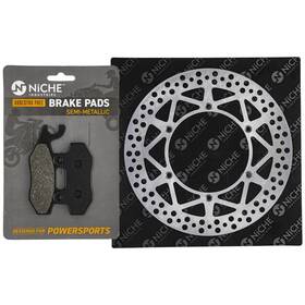 1s3-w0045-10-00 Niche Mk1006508 Brake Rotor Pad Kit For Yamaha Front Left Semi Metallic
