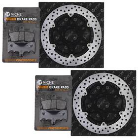 59302-33840 Niche Mk1006542 Front Brake Rotor Pad Kit For Suzuki Hayabusa Semi Metallic