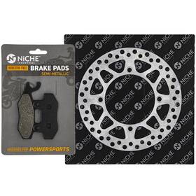 59300-08810 Niche Mk1006640 Front Left Brake Rotor Pad Kit For Suzuki Dr250 Semi Metallic
