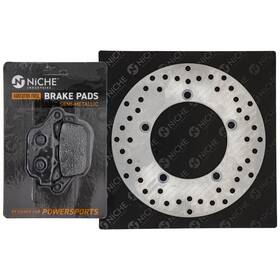 06435-kyj-901 Niche Mk1006655 Rear Right Brake Rotor Pad Kit For Suzuki Semi Metallic