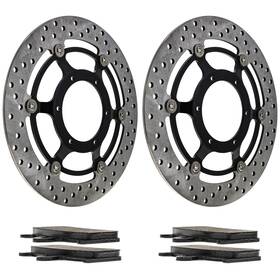 06455-mbb-016 Niche Mk1006768 Front Brake Rotor Pad Kit For Honda Cb900f Semi Metallic
