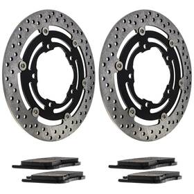 59100-23830 Niche Mk1006776 Front Brake Rotor Pad Kit For Suzuki B King Semi Metallic