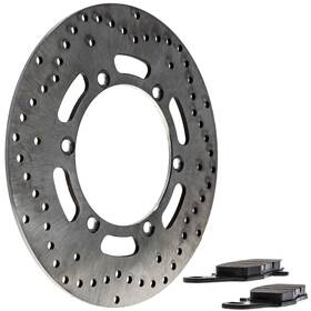 43082-0050 Niche Mk1006781 Front Left Brake Rotor Pad Kit For Kawasaki Er-5 Semi Metallic