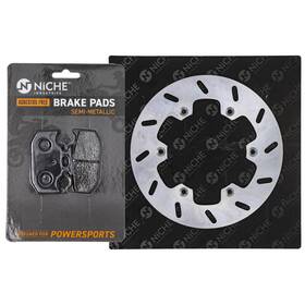 4gy-w0046-00-00 Niche Mk1006805 Brake Rotor Pad Kit For Yamaha Rear Right Semi Metallic