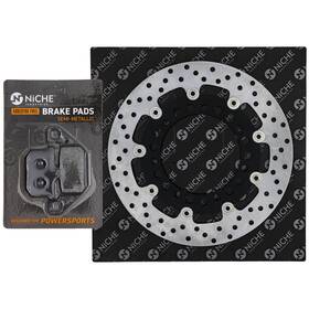 43082-1062 Niche Mk1006825 Brake Rotor Pad Kit Kawasaki Semi Metallic Front Left