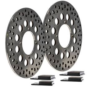69102-05810 Niche Mk1006856 Rear Left Brake Rotor Pad Kit For Suzuki Gs500 Semi Metallic
