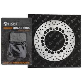 5lv-w0046-50-00 Niche Mk1006876 Rear Right Brake Rotor Pad Kit For Yamaha Semi Metallic