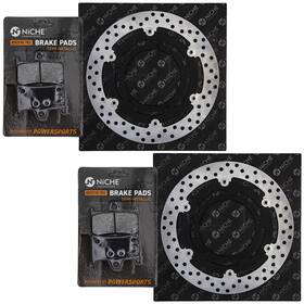 5sl-25805-00-00 Niche Mk1006927 Front Brake Rotor Pad Kit For Yamaha Yzf R6 Semi Metallic