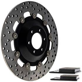 69102-05810 Niche Mk1006930 Front Left Brake Rotor Pad Kit For Suzuki Rg250 Semi Metallic