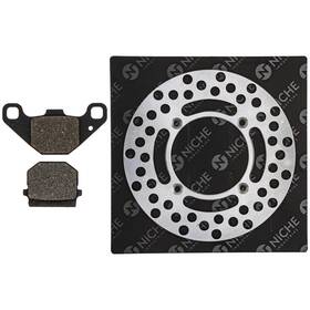 69100-02822 Niche Mk1006938 Rear Right Brake Rotor Pad Kit For Suzuki Rm85 Semi Metallic