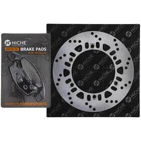 Niche Mk1007019 Brake Rotor Pad Kit Kawasaki Rear Right Semi Metallic 43082-1123