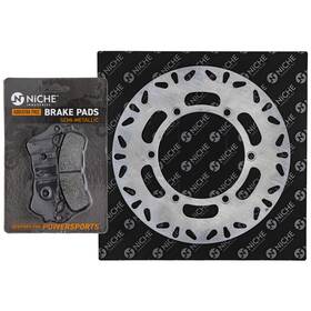 06455-mfa-d13 Niche Mk1007073 Brake Rotor Pad Kit For Honda Front Right Semi Metallic