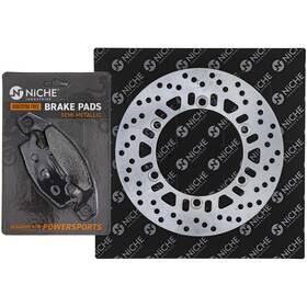 43082-1123 Niche Mk1007088 Brake Rotor Pad Kit For Kawasaki Rear Right Semi Metallic