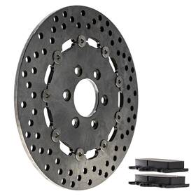 6910010850 Niche Mk1007106 Rear Left Brake Rotor Pad Kit For Suzuki Semi Metallic G2u