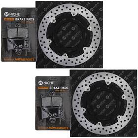 5sl-25805-00-00 Niche Mk1007119 Front Brake Rotor Pad Kit For Yamaha Fz1 Semi Metallic