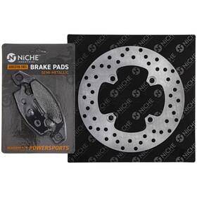 43082-1123 Niche Mk1007182 Brake Rotor Pad Kit Kawasaki Rear Right Semi Metallic