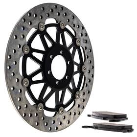 06455-mje-d02 Niche Mk1007215 Front Right Brake Rotor Pad Kit For Honda Cb1 Cb400f