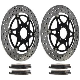 Mk1007223 Niche Front Brake Rotor Pad Kit For Aprilia Rsv1000r Tuono 1000r Benelli Tnt1130