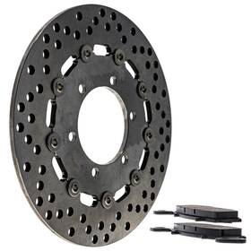 69210-10f50 Niche Mk1007240 Rear Right Brake Rotor Pad Kit For Suzuki 59100-33850