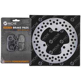 4gy-w0046 Niche Mk1007362 Brake Rotor Pad Kit Yamaha Rear Right Semi Metallic