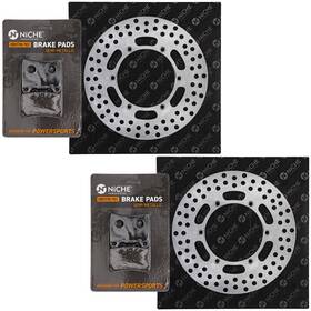 1fk-w0046-01-00 Niche Mk1007417 Front Brake Rotor Pad Kit For Yamaha Fj1200 Semi Metallic