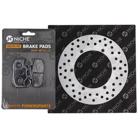 Mk1008072 Niche Rear Brake Pad Kit For Suzuki Rm125 Rm250 Rmx250 Semi-metallic