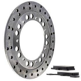 Mk1008121 Niche Rear Right Brake Pad Rotor Kit For Kawasaki Voyager Xii Semi Metalllic