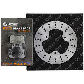 4ap-w0046-00-00 Niche Rear Right Brake Rotor Pad Kit For Yamaha Semi Metallic