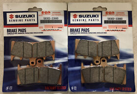59302-33860 Pair 2 New 1999 2007 Suzuki Hayabusa Gsx1300r Oem Front Brake Pads
