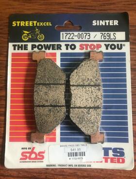 1722-0073 Parts Unlimited Yamaha Sinter Rear Brake Pads Sbs 769ls New