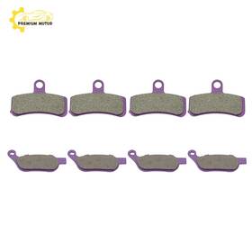 Pr836019e01 Premium Motoring Fits 2008-2014 Harley-davidson Fat Bob Fxdf Dyna 4 Pair Brake Pads Replacement