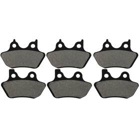 Pr844432e01 Premium Motoring Front Rear Performance Carbon Fiber Brake Pads For Harley Davidson 3 Sets