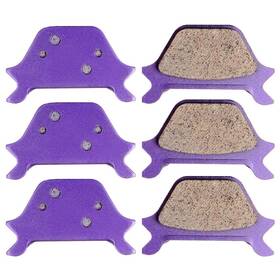 Pm836011d01 Primerideparts 3pair Carbon Fiber Rear Brake Pads For 1993-99 Harley-davidson Efi Flstfi Fatboy