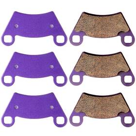 Pm836025d01 Primerideparts 3 Pair Front And Rear Brake Pads For Polaris 4x4 Efi Ranger 500 2006-2009 2011-12