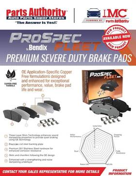 Psf2087 Prospec Fleet Premium Severe Duty Metallic Brake Pads With Hardware