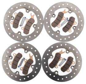 85956 Race-driven 2017 2018 Can-am Defender Hd8 Front And Rear Brake Rotors Pads