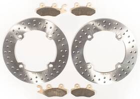 A-63622 Race-driven 2011-2015 Can-am Commander 1000 4x4 Front Brake Rotors And Severe Duty Pads