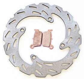 P-11483 Race-driven Brake Rotors And Pads For Suzuki Rm-z250 2004 2005 Rear Riptide Brakes