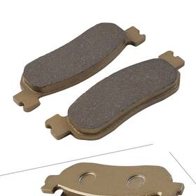 Raimukurijinusa 550732370877 2pcs Rear Brake Pads For Yamaha Yp 250 R X-max 2005-2009