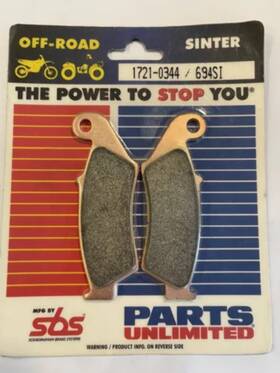 1721-0344 Sbs Sinter Front Brake Pad Set Kawasaki Honda Yamaha Suzuki