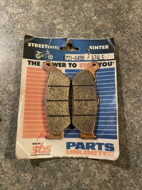 1721-0499 Sbs Sinter Brake Pads 674ls Rear Moto Guzzi Triumph Nos