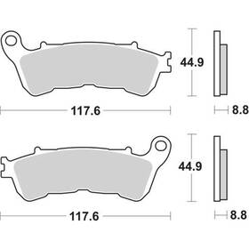 192ms Sbs Sintered Brake Pads For Scooter