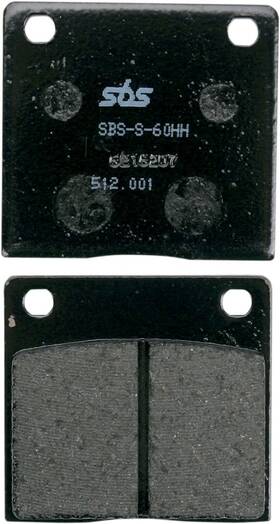 1721-1754 Sbs 512h.ct Brake Pads For Gma A Calipers Front Rear