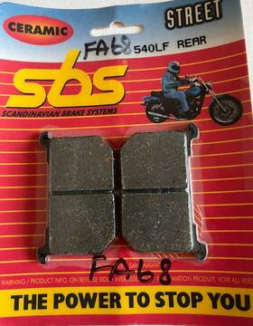 Fa68-sk93 Sbs 540lf Brake Pad Set Front Or Rear / Fits Kawasaki Kz