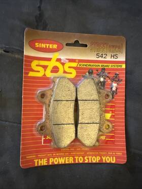 542hs Sbs Sinter Brake Pads Fits Honda Cbr Gl Gold Wing Vf Vt Shadows