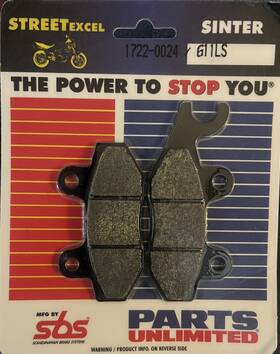 1722-0024 Sbs 611ls Triumph 955 1999-2000 Rear Brake Pads - New