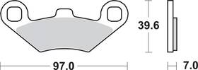 Sbs 716ats Brake Pads 1721-1585 Front Or Rear