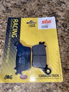 Sbs834rq Sbs 834 Rq Carbon Tech Rear Brake Disc Pads For Yamaha Yzf 600 R6 2017 - 2020