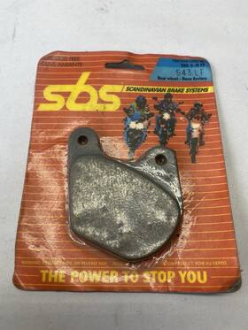 Sbs-543lf.s Scandinavian Brake Systems Sbs Rear Back Pads 543lf For Harley Dav 1979-1982 Xlh 1000 Xls